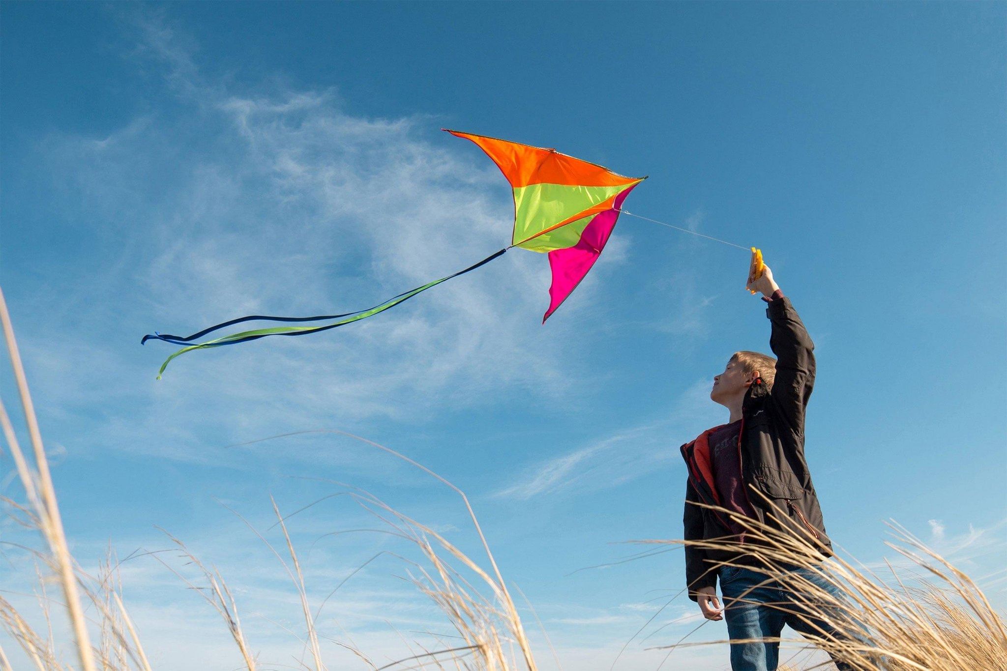Flying Kites during Dashain