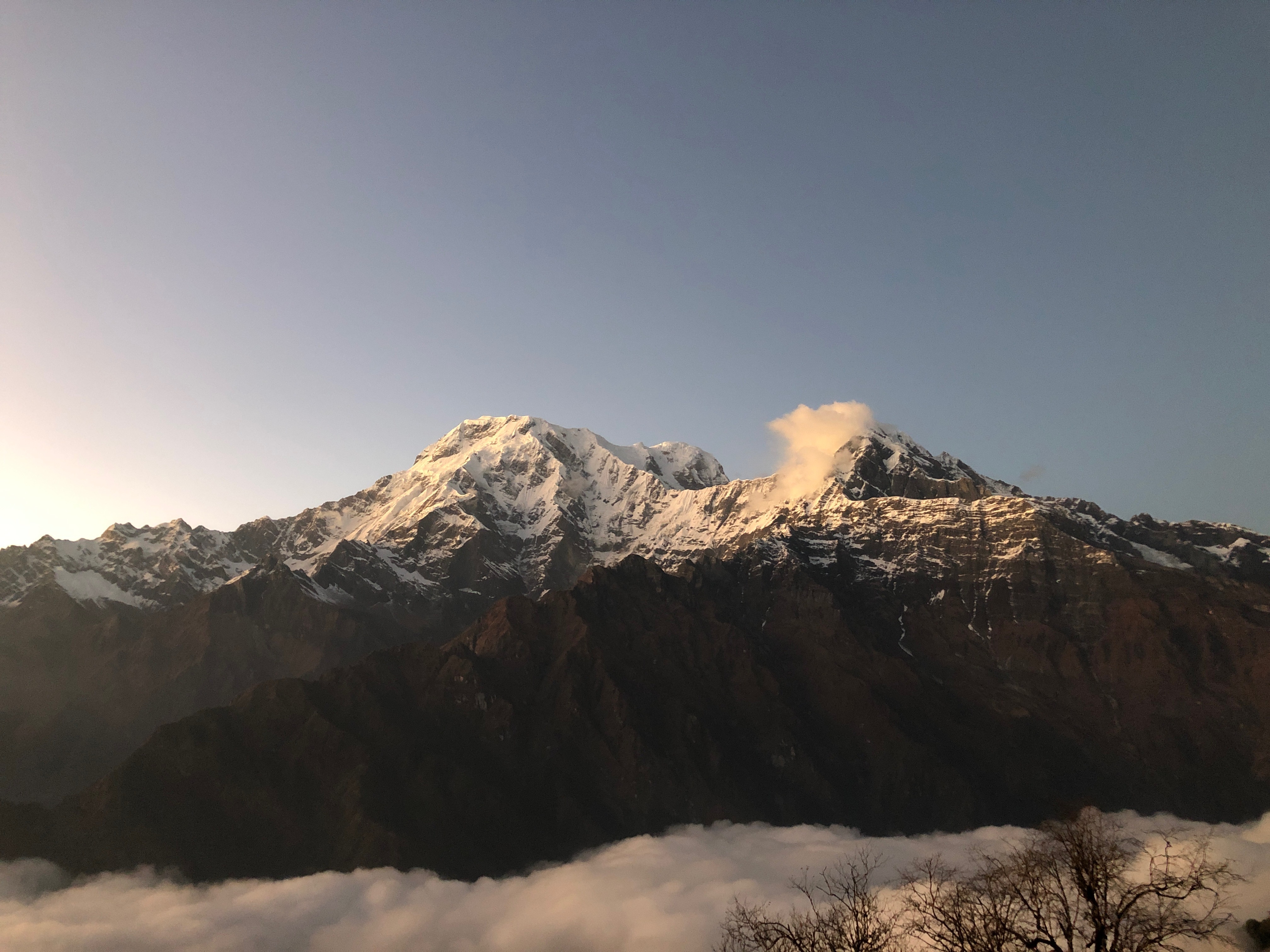 View from Highcamp Mardi Himal Base Camp