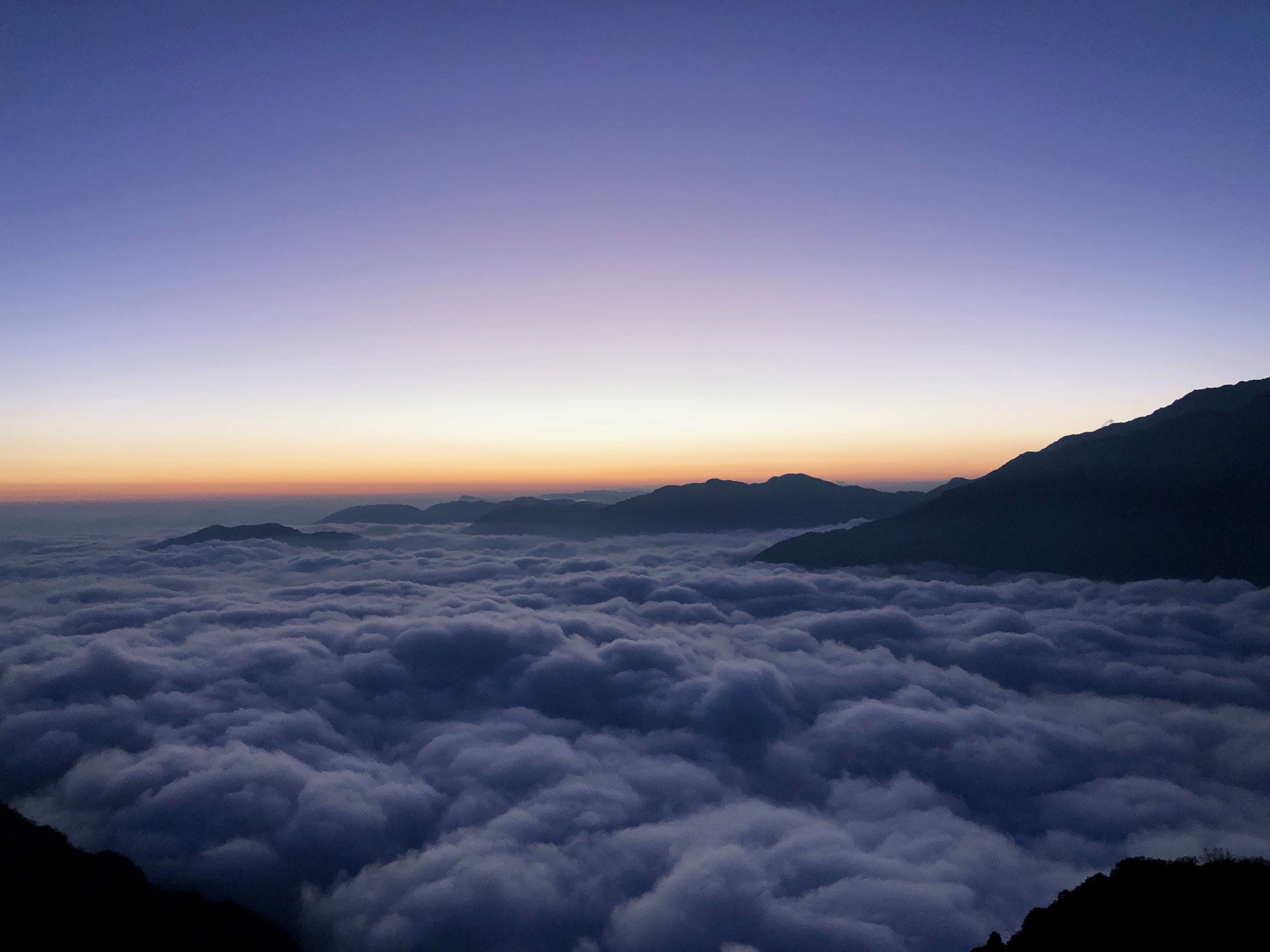 View from Badal Danda Mardi Himal Base Camp