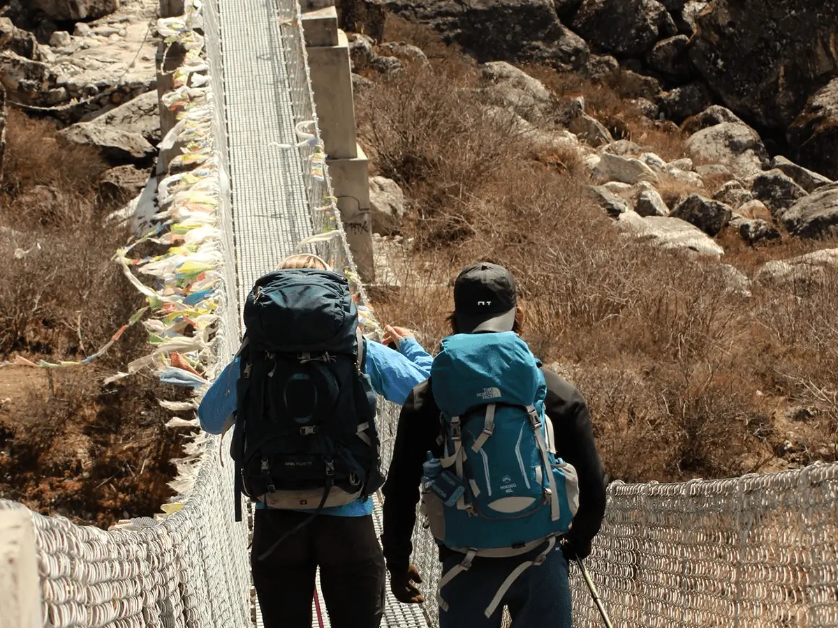 Half-day drive and half-day trek from Machhakhola
